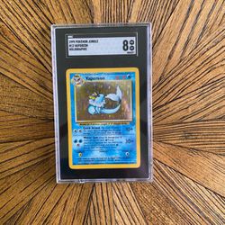 SGC 8 1999 holo Vaporeon Pokémon card