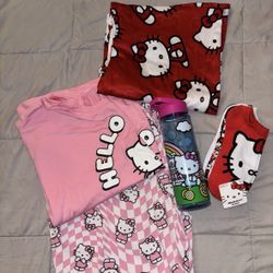 Hello Kitty pajama bundle (4 items)