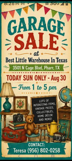 LAST DAY TODAY GARAGE SALE MOVING OUT TX