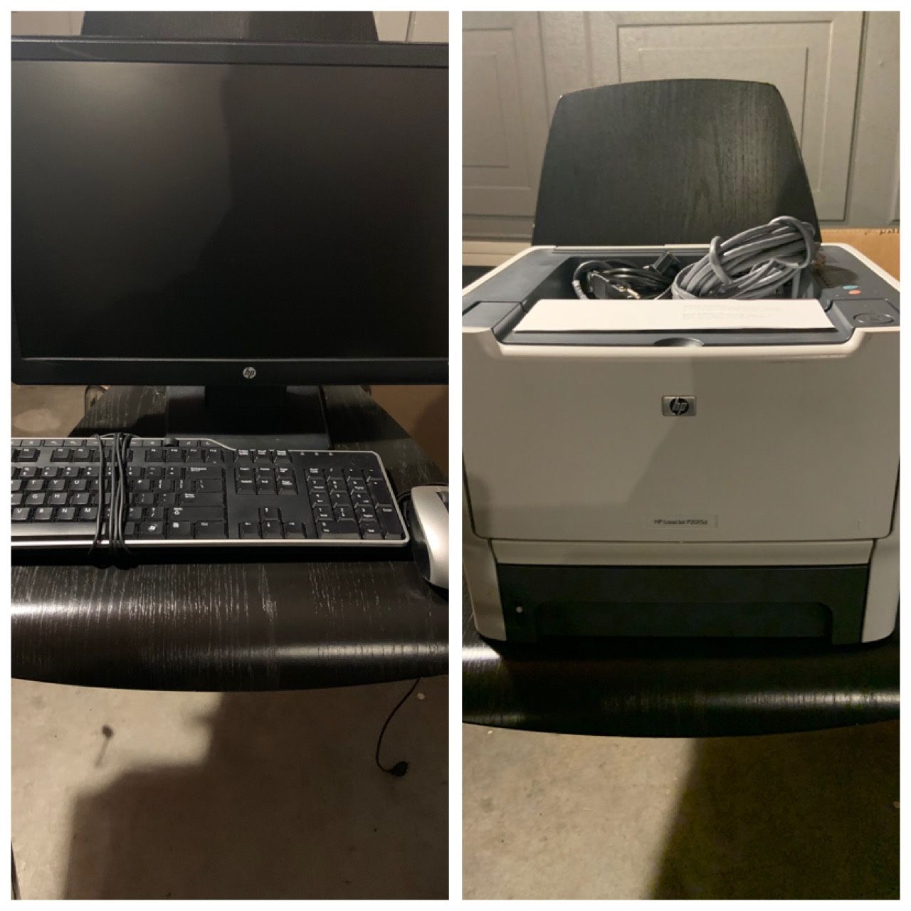 HP Monitor 20” & Printer