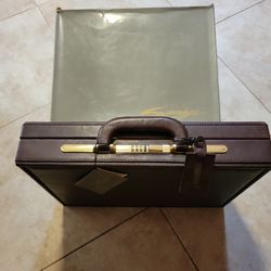 SOLO SAVAAGE Slim Leather Attachcase
