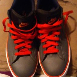 Nikes Gray Red White Size 12 