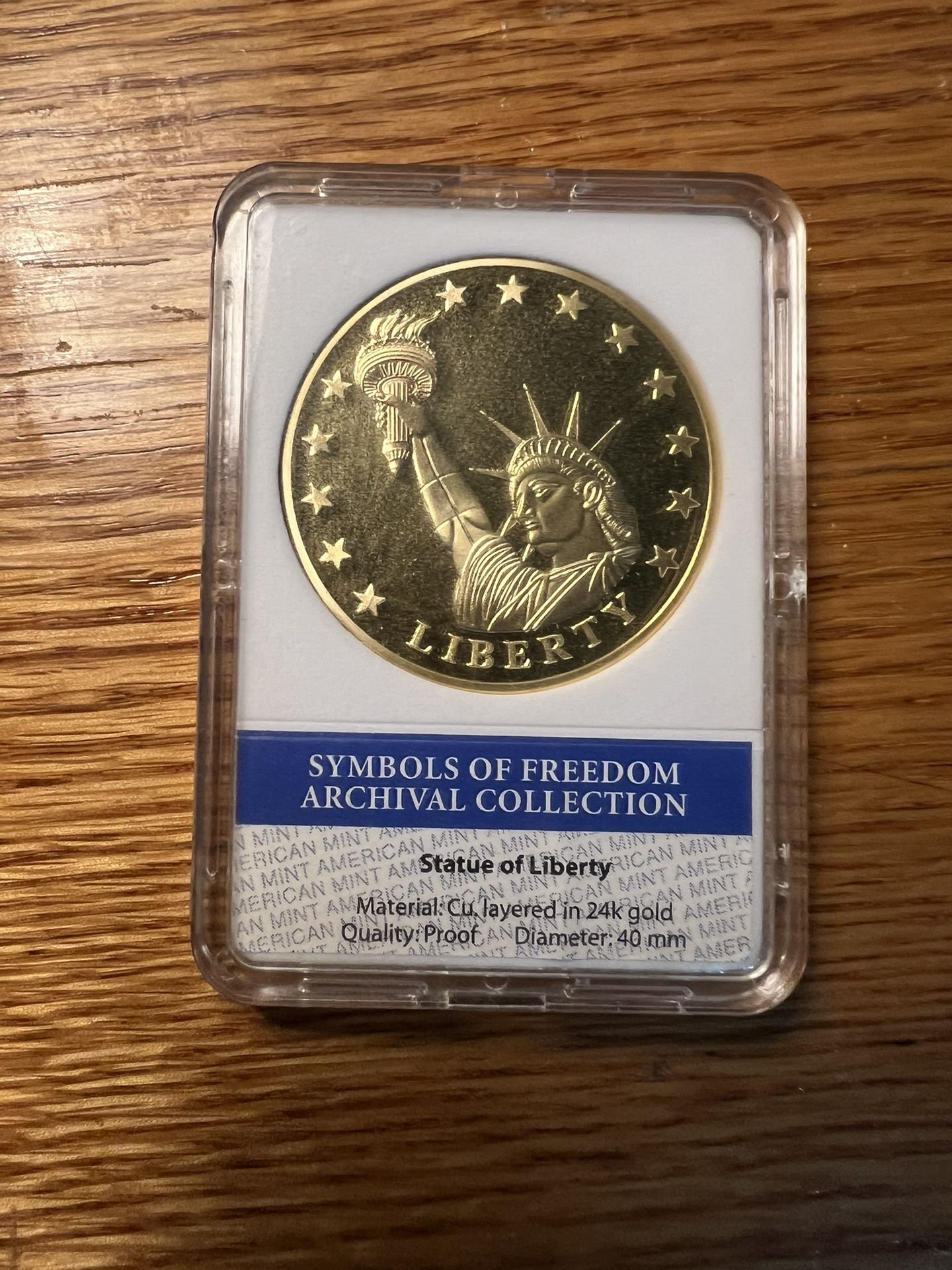 SYMBOLS OF FREEDOM ARCHIVAL COLLECTION STATUE OF LIBERTY TOKEN!