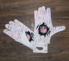 Nike Vapor Jet 8.0 Football Catching Gloves Crucial Catch NFL HQ1119-132 Sz 4x