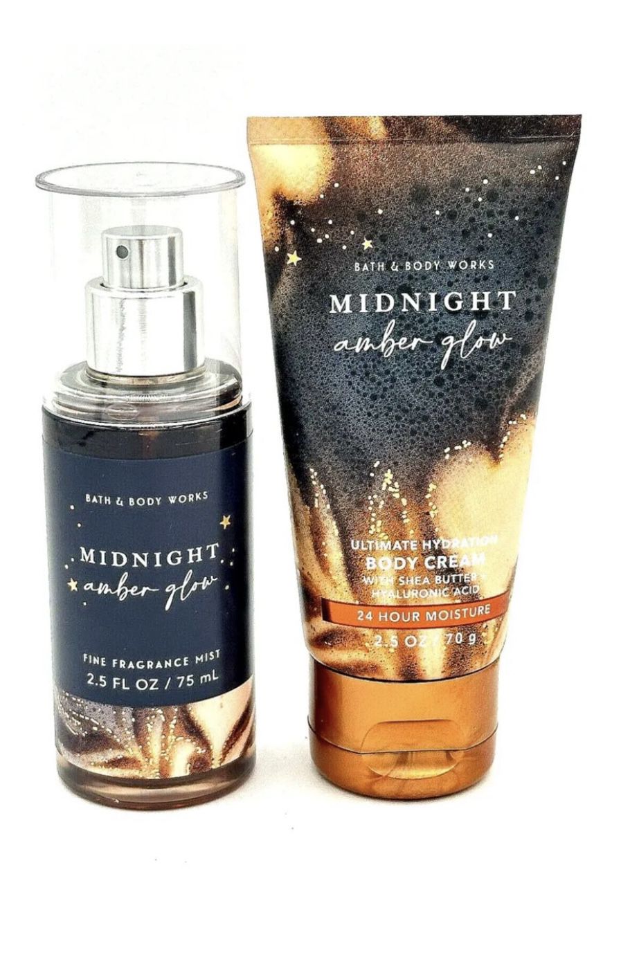 Bath & Body Works Midnight Amber Glow Mini Set 