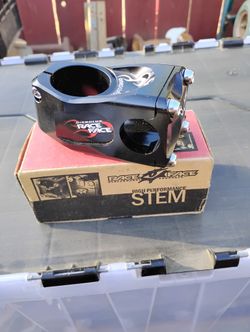 Bicycle, Handle Bar Stem. Race Face Diabolus, Black Flame DH Dirt Jump.