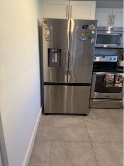 Samsung Stainless Steel Refrigerator – Like New – 2 Years Old