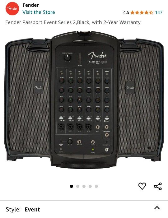 Fender Passport Event Portable Speaker System