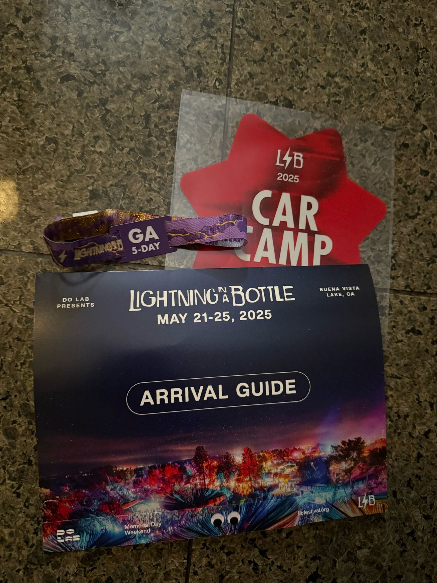 LIB-5 Day GA Wristband + Car Camping Pass