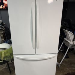 ^^** LG 25 Cu. Ft. White French Door Refrigerator – LFC25776SW**^^