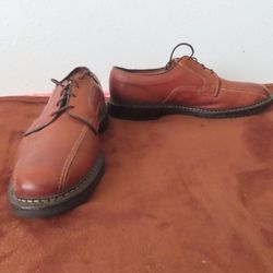 Allen Edmonds Mapleton Men's Size 11 D Brown Leather Bicycle Toe Oxfords