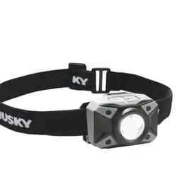Husky 500-Lumens Dual Beam LED Headlamp 5 modes Impact and Water Resistant with Batteries