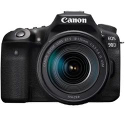 Canon - EOS 90D DSLR Camera with EF-S 18-135mm Lens - Black