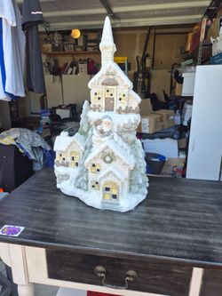 Plaster Christmas Castle.