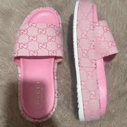 Pink Gucci Slides 