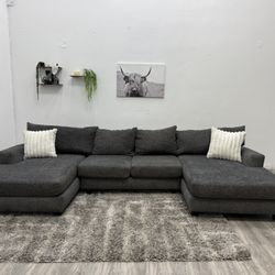 Gray Sectional Couch - Free Delivery 