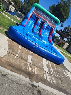 17 ft double water slide