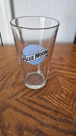 BLUE MOON BEER GLASS