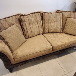 FOR SALE: LARGE SOFA AND PILLOWS - $100
