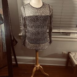 Dkny Shirt With Sheer Sleeves