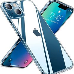 iPhone 13 Case, [Anti-Yellowing] Slim Thin Transparent Anti-Scratch Shockproof Protective Crystal Clear Case 6.1 inch 2021, 5 Count Minimum Purchase