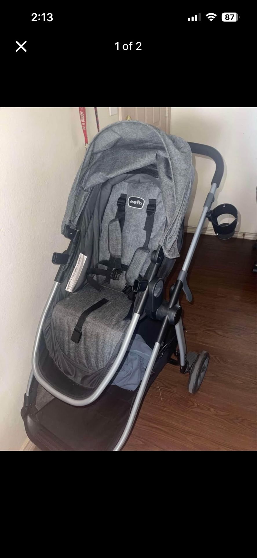 Evenflo  Grow With Me Car Seat/bassinet Stroller Combo