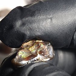 very cool green fire agate 