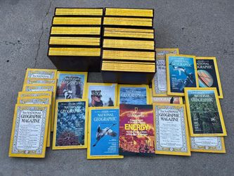 Vintage National Geographic Books & Magazines Lot of 154 Total.