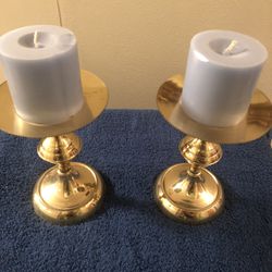 Candlestick Holder Set With Candles