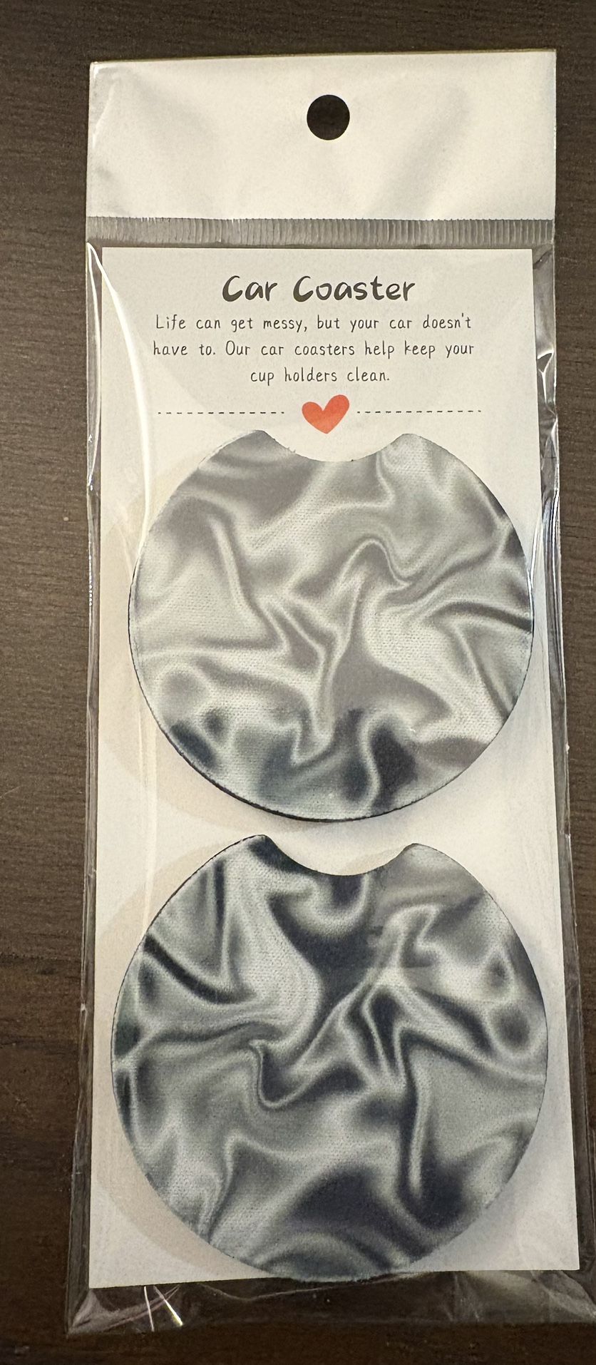 Pair of car coasters