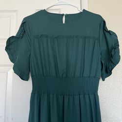 Emerald green dress
