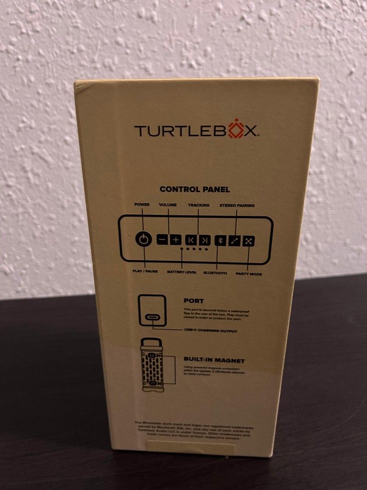 TurtleBox Ranger Loud! Outdoor Portable Bluetooth 5.4 Waterproof Ivory Speaker