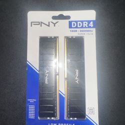 PNY DDR4 Low Profile 16GB (2x8GB) Ram Kit New
