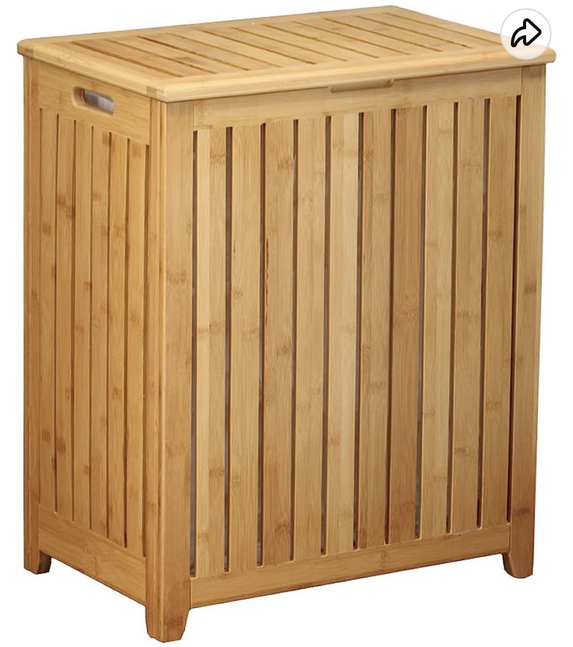OCEAN STAR SPA STYLE BAMBOO LAUNDRY HAMPER. Still In Box.