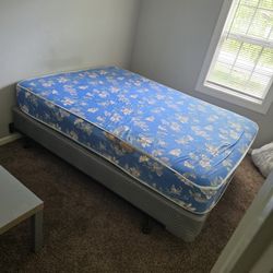 Mattress, box Springs And Frame Good Condition 
