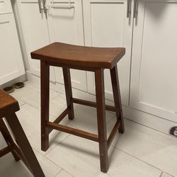 3 Stools Kitchen Bar Wood Banquetas De Barra De Madera