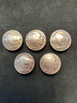 Buffalo nickel button covers