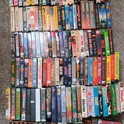 175  Vintage VHS movie collection 70's 80's 90's etc  priced to sell many  $10 and $20+ movies in the collection. We'll let the photos complete the de