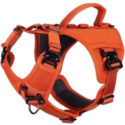 Dog Harness- XL orange color, 2 large black color. $20 Each