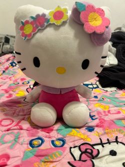 cute hello kitty flower girl pushie