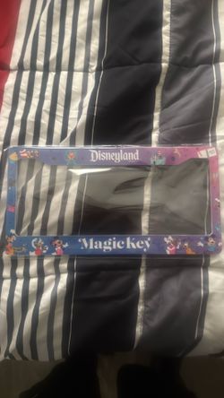 Disneyland magic key license plate frame