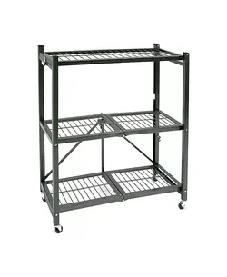 Foldable Shelf Storage Rack & Wheels