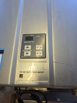 Rinnai tankless interior mount water heater
