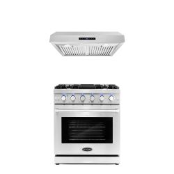 LUXURY KITCHEN APPLIANCES - New Open Box RANGE OVEN COOKTOP HOOD 