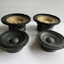 Awesome Sound 2 8"Audiopipe Midranges and 2 6"Timpano Midranges 