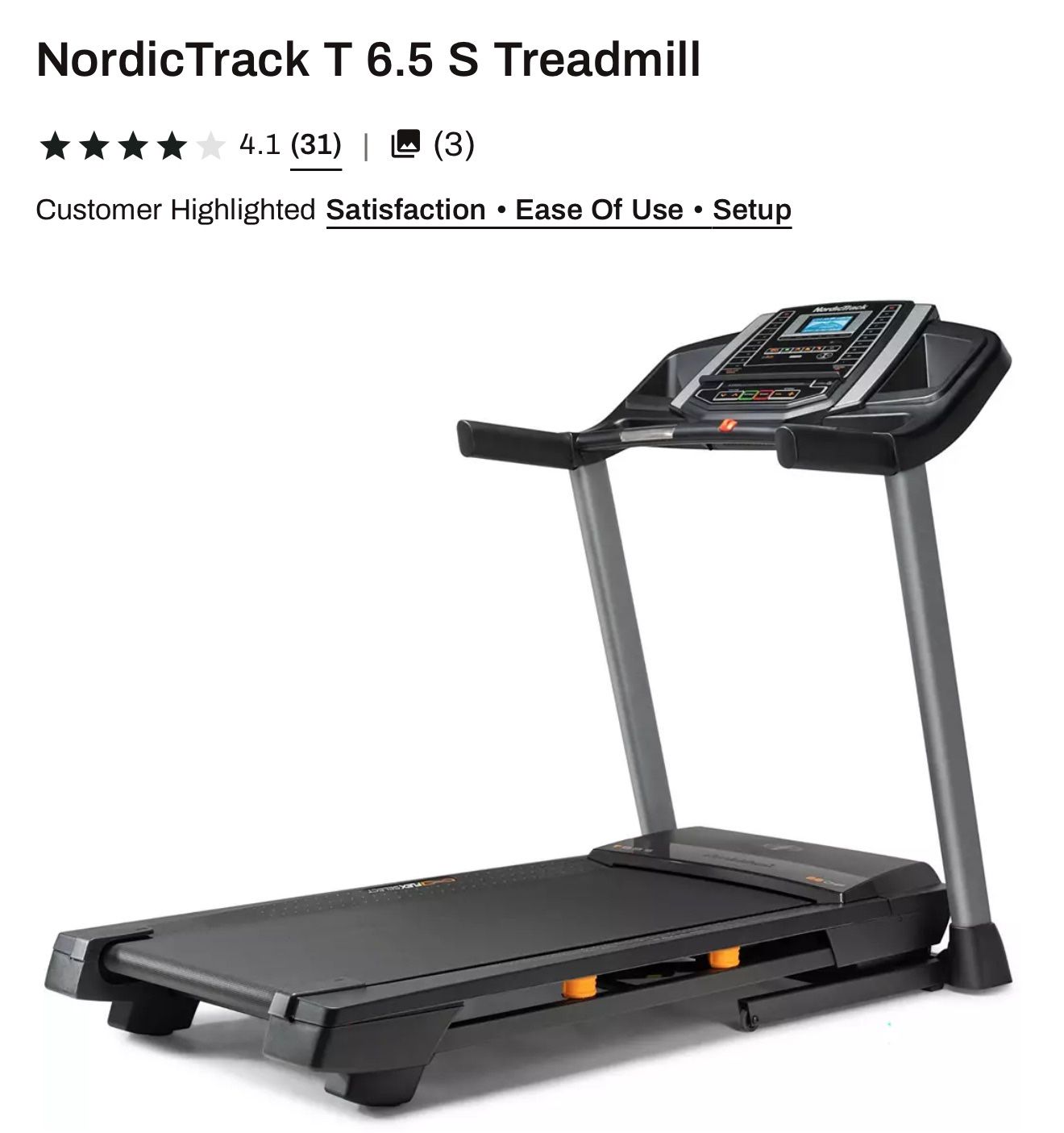 Nordic Track Treadmill 