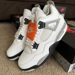 🔥Jordan 4 Retro White Cement 2025🔥 Size 10.5, 12