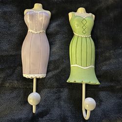 Vintage Feminine Clothes Hooks