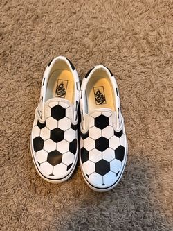 Vans Classic Slip-On Soccer Ball Sneakers