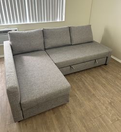 IKEA FRIHETEN Gray Sleeper Sectional Sofa